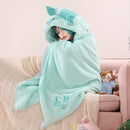 Animal Wearable Hooded Blanket Cloak – Soft Coral Fleece Cosplay Shawl