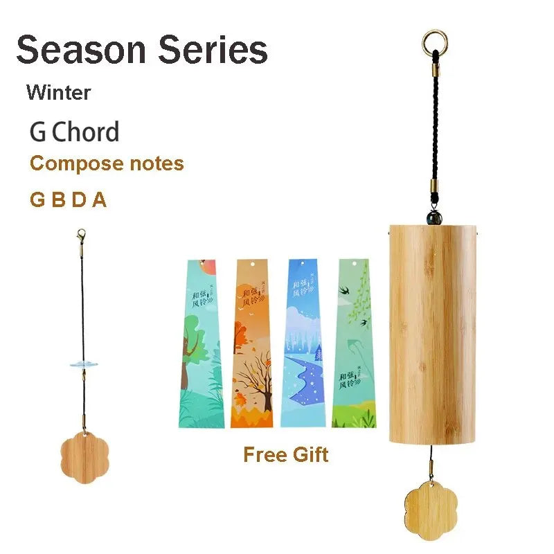 Windbell Bamboo Wind Chime With 8 Tone Rods For Meditation & Garden Decor