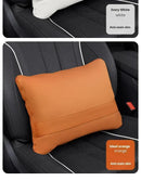 Multifunctional Car Blanket Pillow – Leather Cushion Quilt for Travel and Interior Comfort