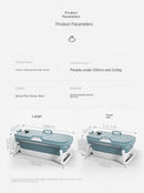 Foldable Adult Bathtub – Thickened Full Body Plastic Soaking Tub for Home Use