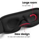 3D Contoured Sleep Mask – Ultra-Soft Padded Eye Cover for Travel