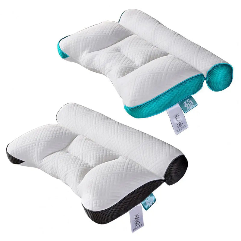 Ergonomic memory foam neck support pillow for side, back and stomach sleepers