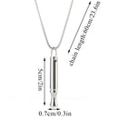 Stainless steel breathing necklace for mindfulness and anxiety-relief