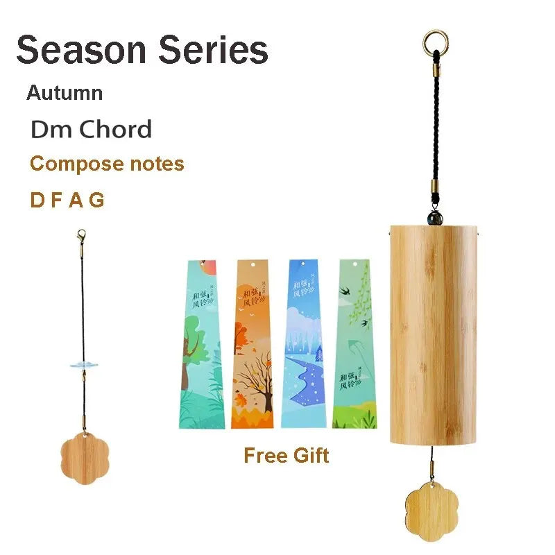 Windbell Bamboo Wind Chime With 8 Tone Rods For Meditation & Garden Decor