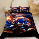 Sonic the Hedgehog cartoon duvet cover and pillowcase bedding set for kids bedroom décor