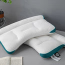 Ergonomic memory foam neck support pillow for side, back and stomach sleepers