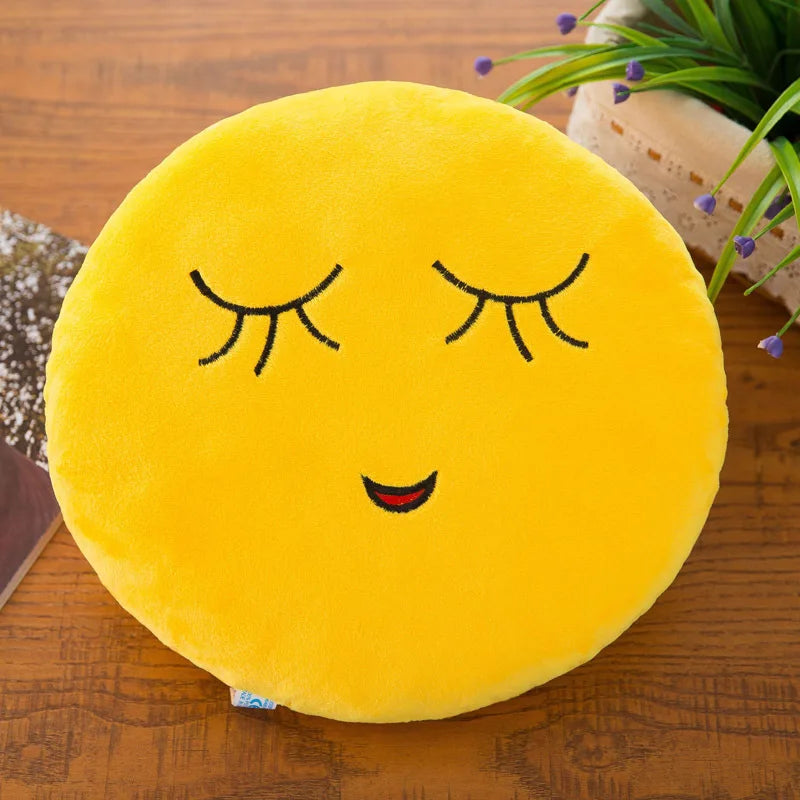 Cute Plush Napping Pillow – Funny Face Emotional Cushion for Kids & Adults-32cm