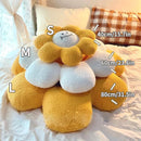 Sunflower sitting cushion – plush decorative pillow for sofa, office, and home décor