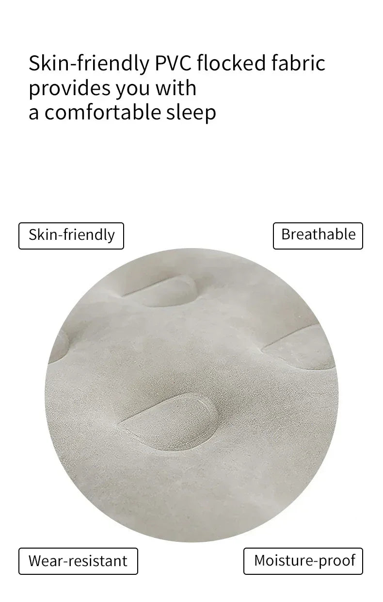 Double Inflatable Air Mattress With Built-in Pump Self-Inflating Camping Bed for Outdoor Indoor Use