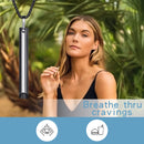 Stainless steel mindful breathing necklace – anxiety relief and meditation tool