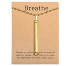 Stainless steel mindful breathing necklace – anxiety relief and meditation tool