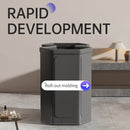 Black Collapsible Ice Bath Tub For Adults – Portable Cold Plunge Therapy Tub