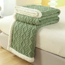 Tapestry Lamb Wool Blanket – Thick Warm Polyester Throw for Nap