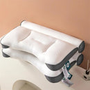 Ergonomic memory foam neck support pillow for side, back and stomach sleepers