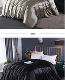 LUXURY SATIN DUVET COVER HIGH DENSITY FABRIC WITH SILKY RAYON FEEL FOR HOME  HOTEL USE FEI ZHI TIAN