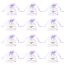 20pcs Lavender sachet bags – breathable organza pouches for herbs, spices & dried flowers