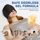 Migraine relief cap gel hot and cold therapy ice hat for headache, stress and pressure relief