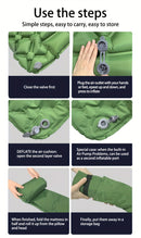 Outdoor Camping Inflatable Sleeping Pad With Built-in Pump And Pillow