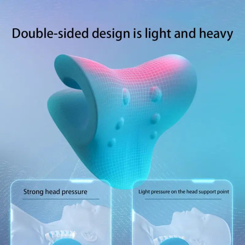 CAMMUO Neck and Shoulder Stretcher Massage Pillow for Cervical Spine Alignment and Pain Relief