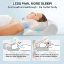 Sleep memory pillow butterfly memory foam neck pillow for cervical support, side and stomach sleeper