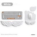 Cloud Keyboard & Mouse Pad with Wrist Rest – Ergonomic Memory Foam Support for Office & Gaming