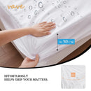 Waterproof Fitted Bed Sheet – Soft, Adjustable Mattress Cover with Elastic Band