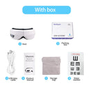 Eye Massager with Vibration, Airbag Pressure, Hot Compress, and Bluetooth Music