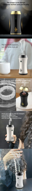 Chinese Little Man Waist Bakhoor Incense Burner – USB Chargeable Electric Aroma Diffuser