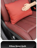 Multifunctional Car Blanket Pillow – Leather Cushion Quilt for Travel and Interior Comfort
