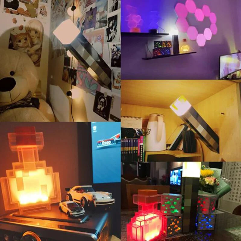 Brownstone Flashlight LED Night Light Bedroom Decorative Light Color Charging USB Charging Buckle