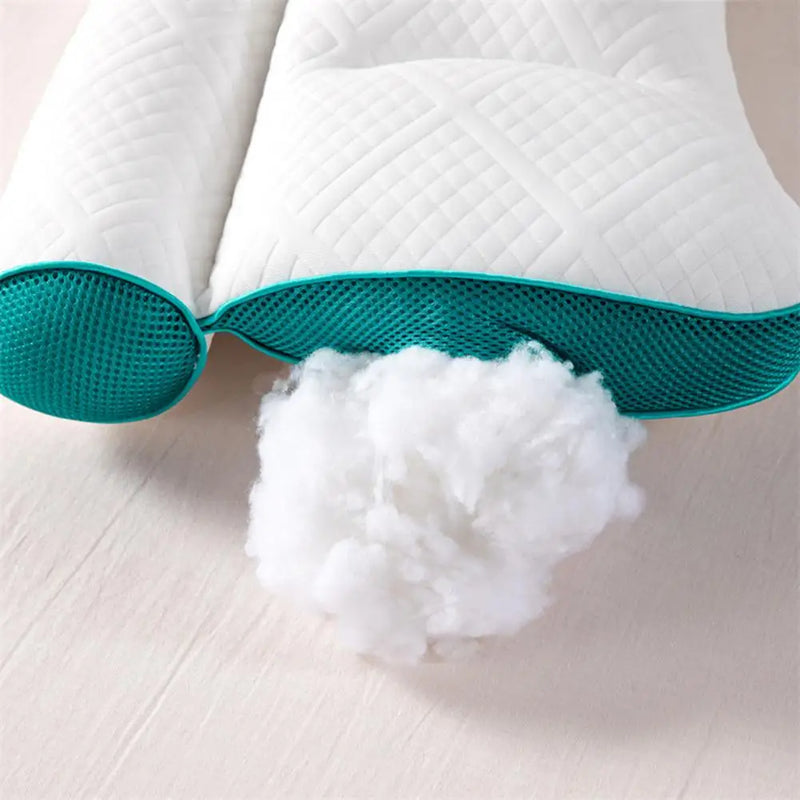Ergonomic memory foam neck support pillow for side, back and stomach sleepers