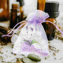 20pcs Lavender sachet bags – breathable organza pouches for herbs, spices & dried flowers
