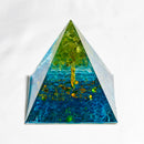 Natural Crystal Energy Pyramid – Peridot & Amethyst Reiki Healing Chakra Decor