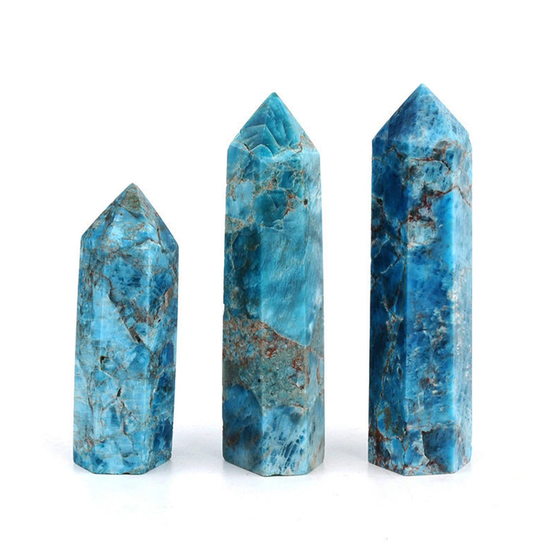 Natural Stone Crystal Point Wand – Rose Quartz, Amethyst, Obsidian & More – Reiki Healing & Home Décor
