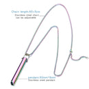 Stainless steel mindful breathing necklace – anxiety relief and meditation tool