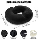 Donut pillow for tailbone pain relief, pregnancy, and post-surgery support with memory foam comfort.