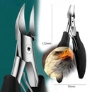 Professional concave stainless steel nail clippers for thick nails and ingrown toenails precision trim