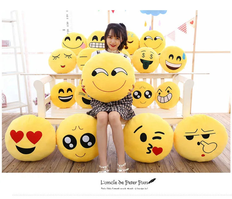 Cute Plush Napping Pillow – Funny Face Emotional Cushion for Kids & Adults-32cm