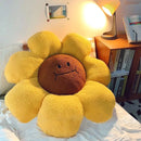 Sunflower sitting cushion – plush decorative pillow for sofa, office, and home décor