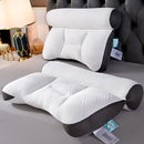 Ergonomic memory foam neck support pillow for side, back and stomach sleepers