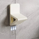 Perforation-free bathroom footstool and body-cleaning aid with non-slip design for easy foot care
