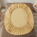 100% Cotton Fitted Bed Sheet with Elastic Band – Adjustable Anti-Slip Mattress Cover