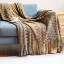 Boho Bed Plaid Blanket – Aztec Baja Sofa Cover, Decor Throw, Wall Hanging Tapestry, Rug Cobertor