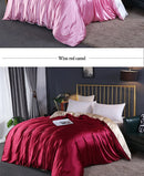 LUXURY SATIN DUVET COVER HIGH DENSITY FABRIC WITH SILKY RAYON FEEL FOR HOME  HOTEL USE FEI ZHI TIAN