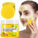 Turmeric Kojic Acid Exfoliating Pads – Facial Sponges for Daily Cleansing & Skin Care