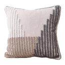 Boho Throw Pillow with Braided Rope and Tassels – Cotton Linen Textured Cushion