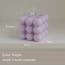 Handmade Bubble Cube Scented Candle – Soy Wax Aromatherapy for Home, Weddings & Parties