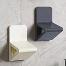 Perforation-free bathroom footstool and body-cleaning aid with non-slip design for easy foot care