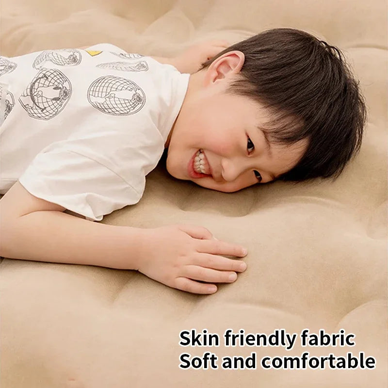 Double Inflatable Air Mattress With Built-in Pump Self-Inflating Camping Bed for Outdoor Indoor Use