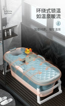 Foldable Adult Bathtub – Thickened Full Body Plastic Soaking Tub for Home Use